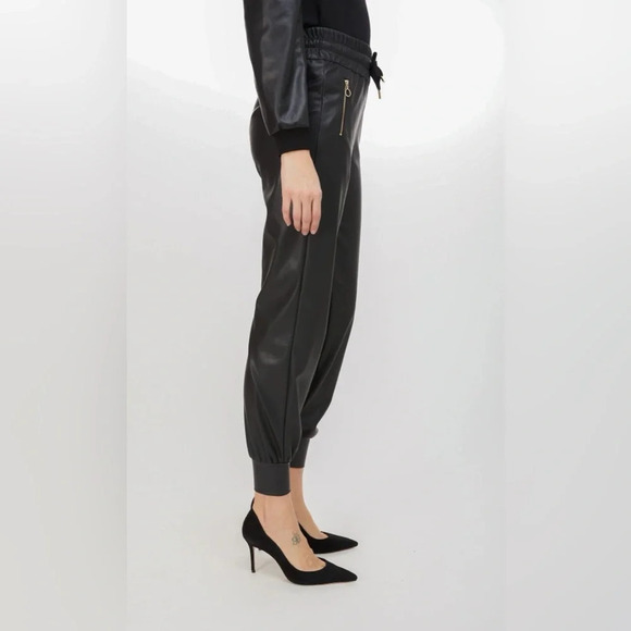 Generation Love Bonnie Faux Vegan Jogger in Black - Picture 2 of 10